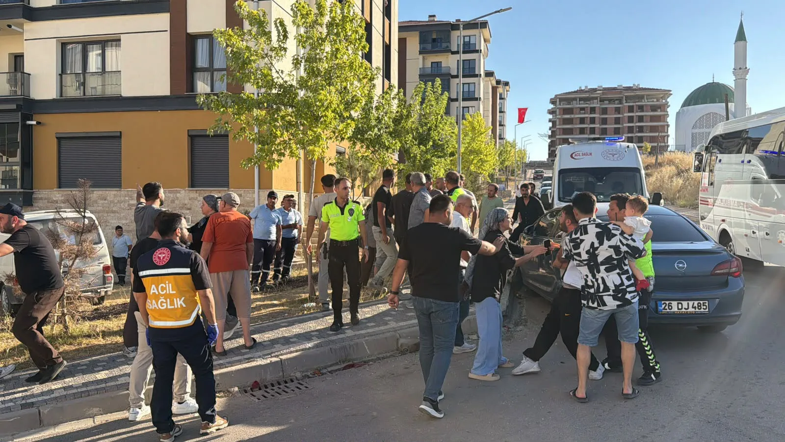 Eskişehir’de trafik kazası sonrası gergin anlar yaşandı