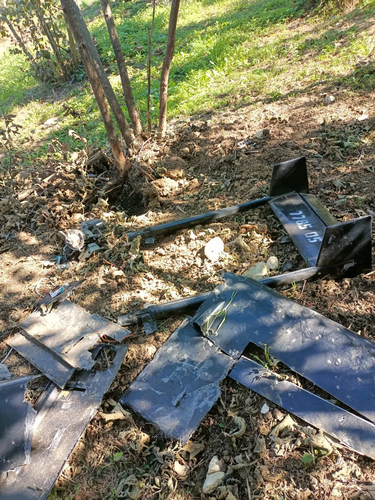 Düzce’de bir fındık bahçesine insansız hava aracı düştü