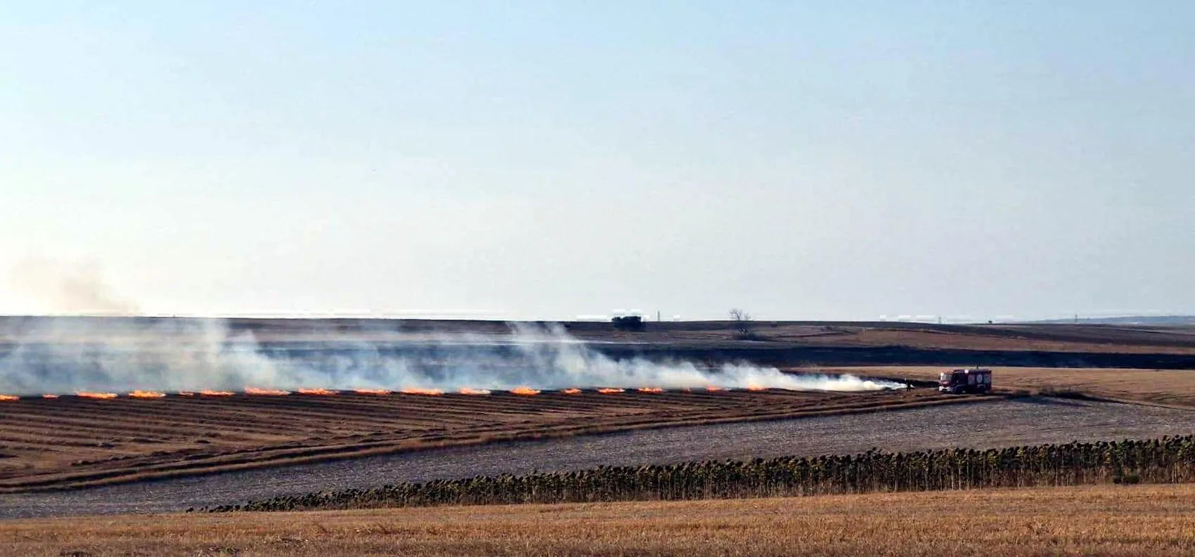 Tekirdağ'da anız yangını 7 bin dönümlük alanı küle çevirdi