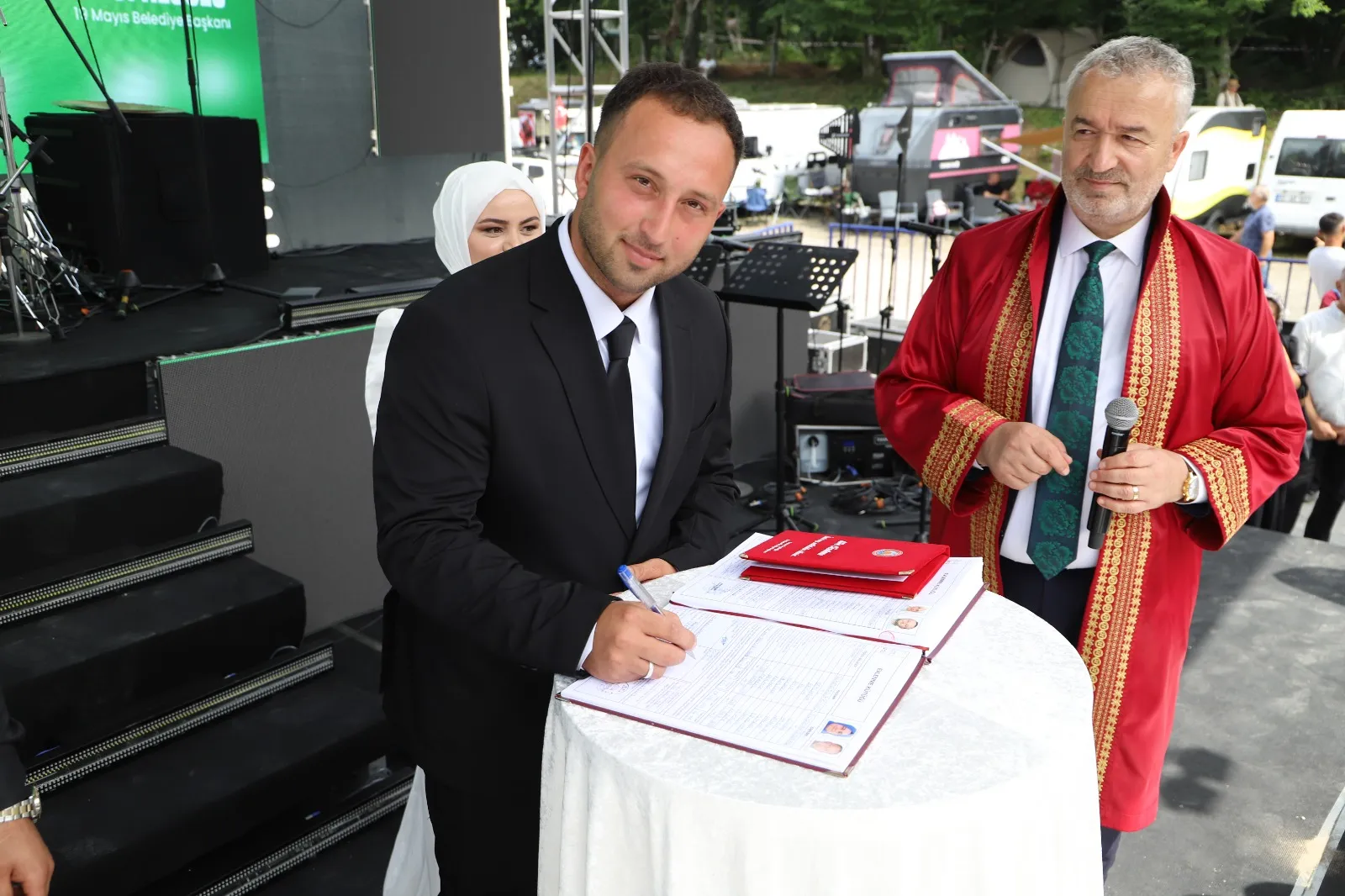 Nebiyan Yaylası'nda festival coşkusu nikahla taçlandı