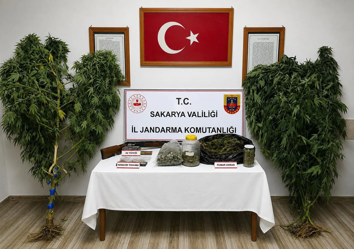 Jandarma Karasu ve Pamukova'da bastı 2 kişi tutuklandı