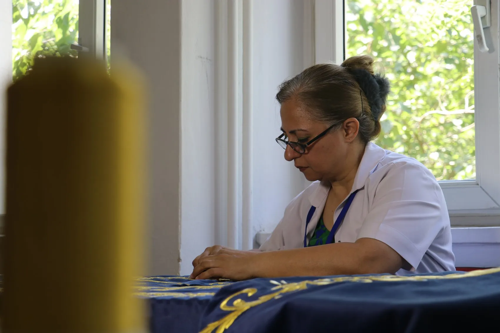 3. Selim’in Türbe Örtüsü Diyarbakır’da İnce İnce İşleniyor