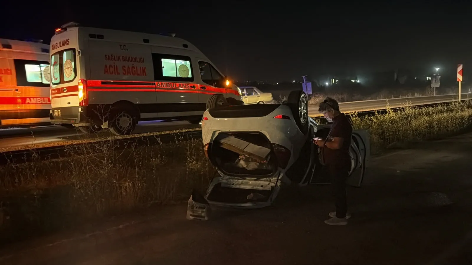 Eskişehir yolunda kaza sonrası kaçan sürücü aranıyor