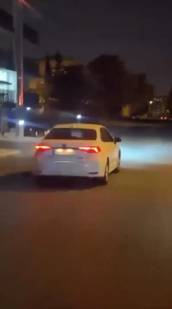 Büyükçekmece'de çarptığı sürücüye kafa tuttu