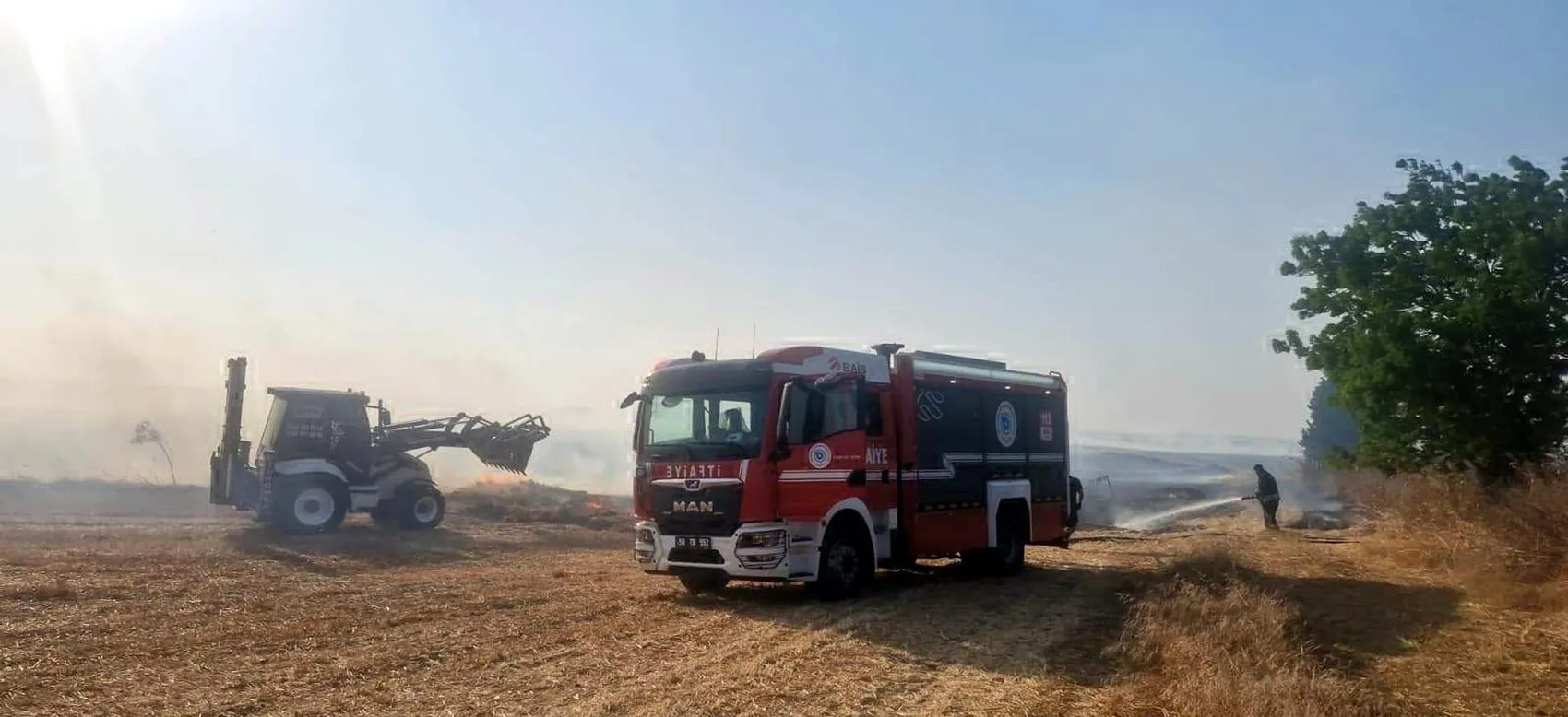 Tekirdağ'da anız yangını 7 bin dönümlük alanı küle çevirdi