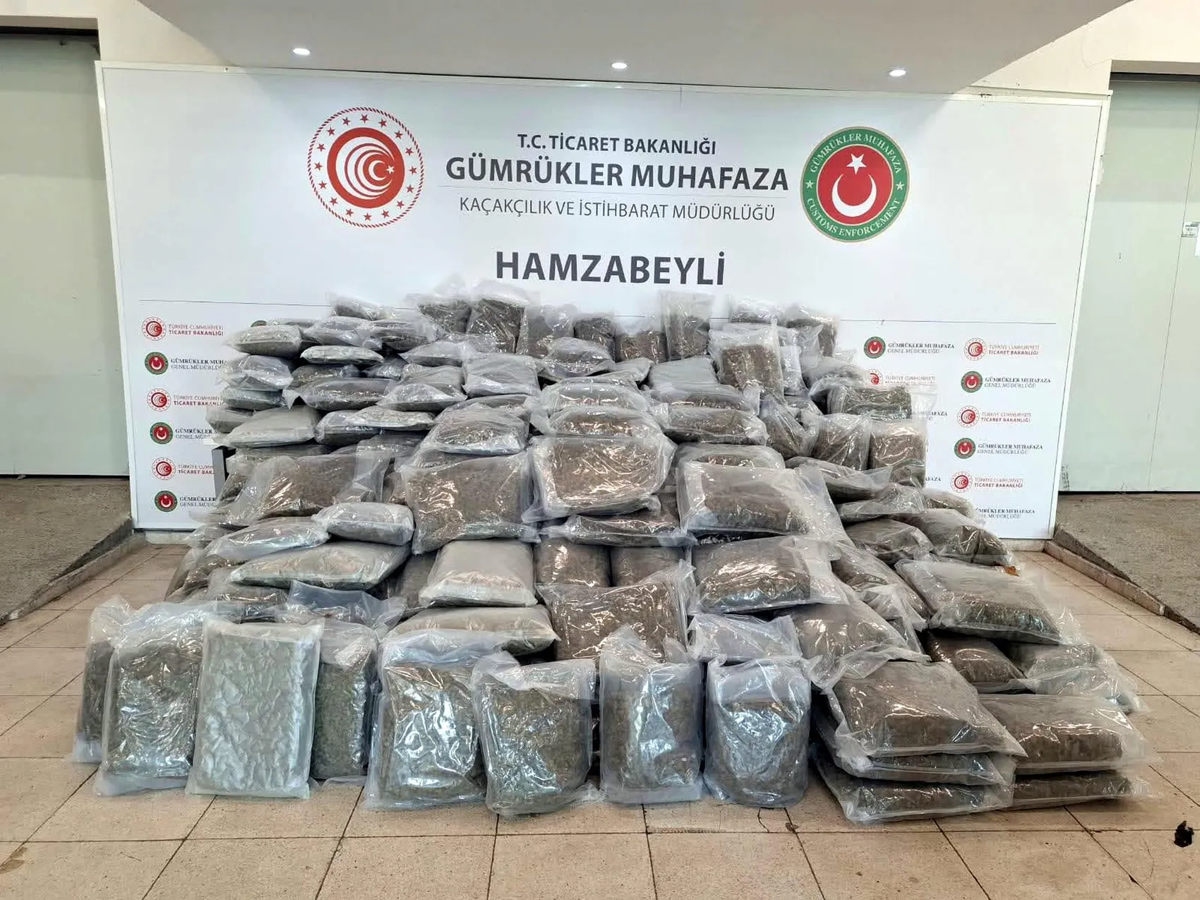 TIR'ın gizli bölmesinden 288 kilo esrar çıktı