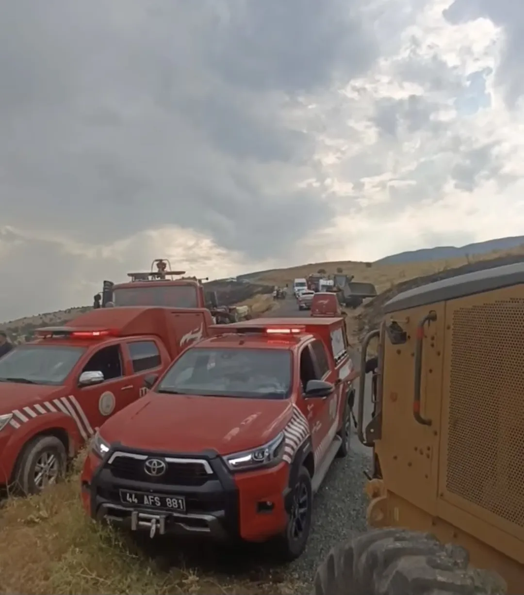 Pütürge’de korkutan yangın kontrol altına alındı
