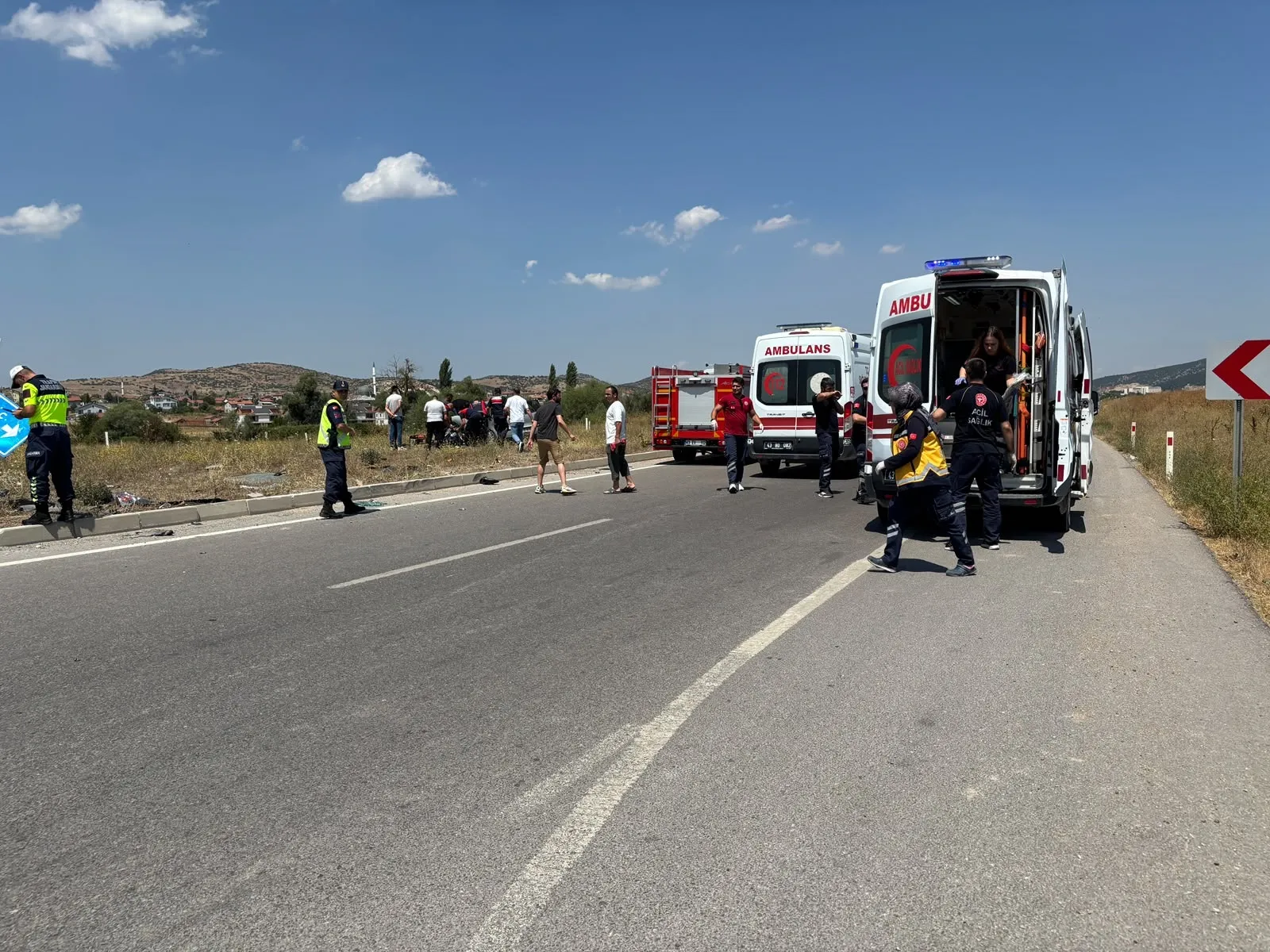 Kütahya'da kavşak kazası Bir yolcu hayatını kaybetti