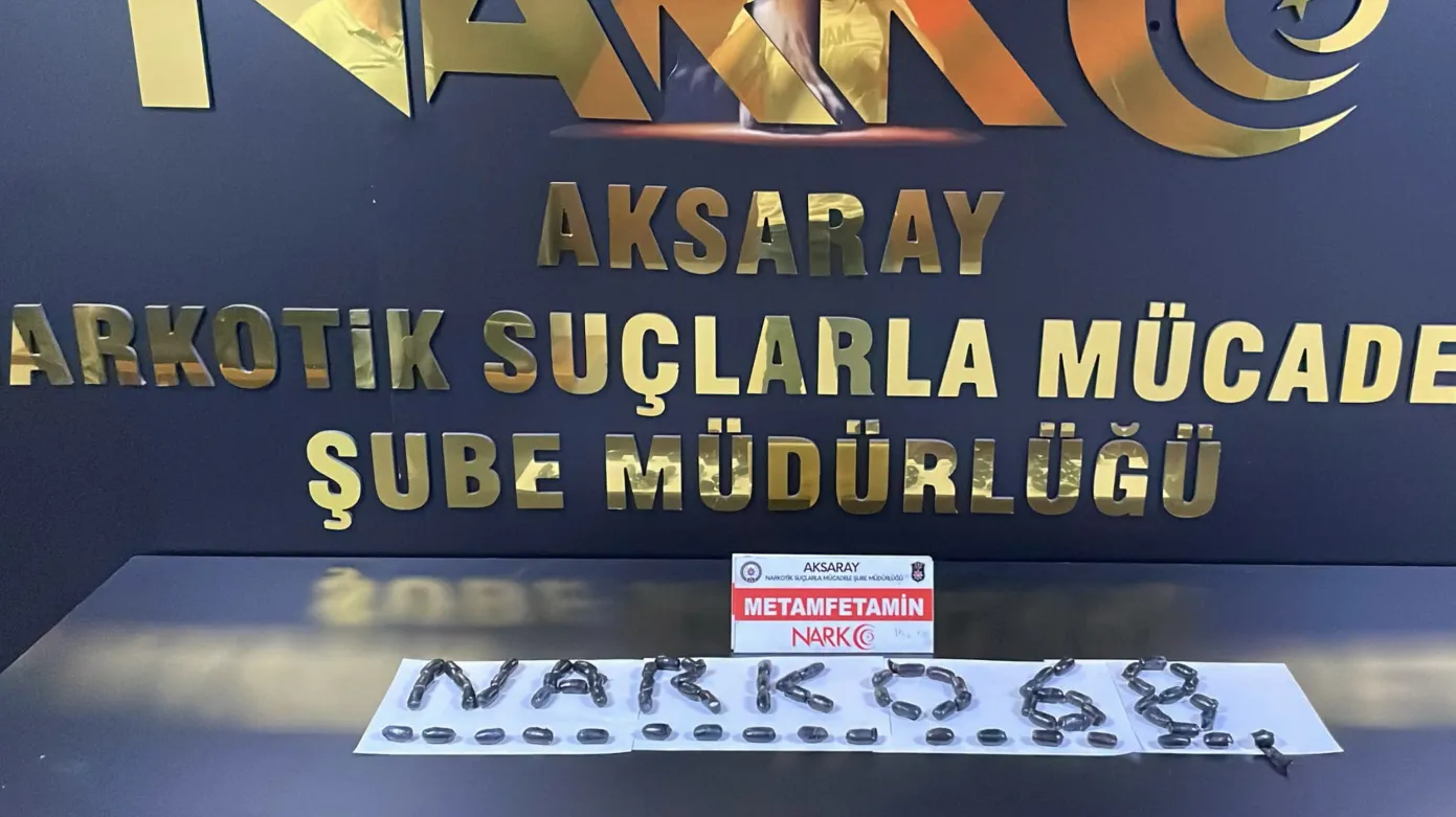 Aksaray'da midesinden yarım kilo uyuşturucu çıktı