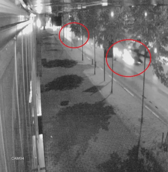 Bursa'da feci kaza güvenlik kamerasında