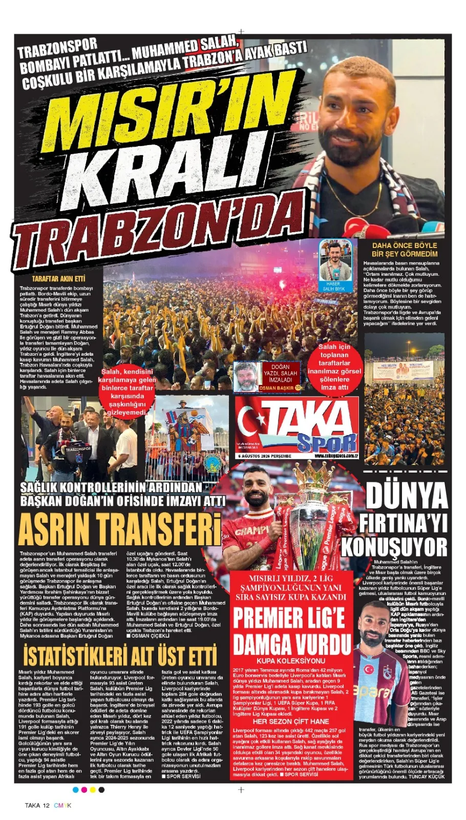 Trabzonspor'un Salah hamlesi yerel basını ayağa kaldırdı