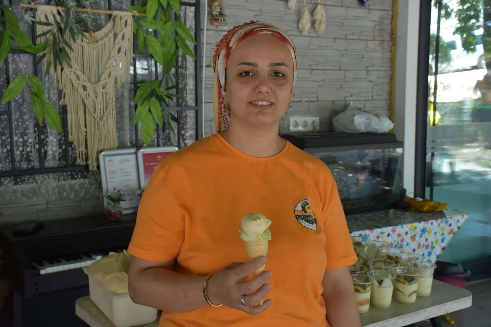 Kırklar Mahallesi'nin meşhur kavunu ve inciri artık dondurmada