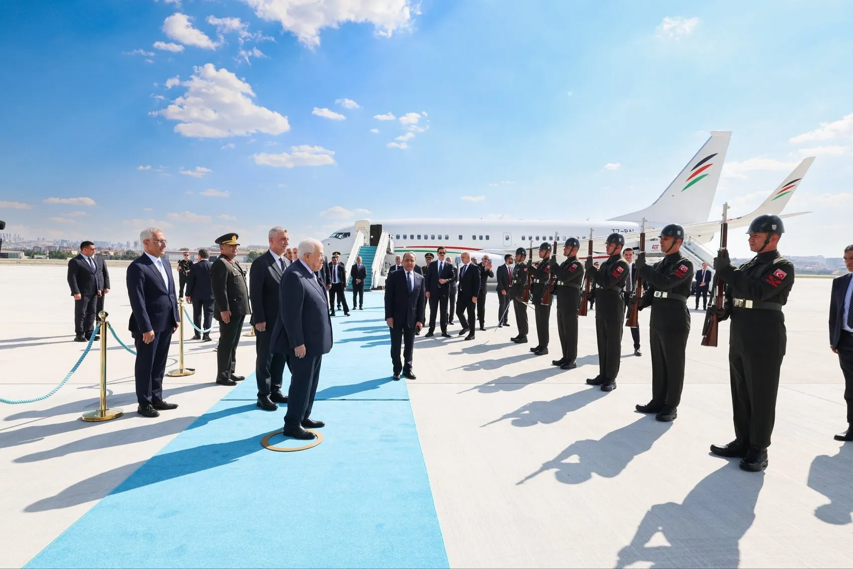 Filistin Lideri Abbas Ankara'ya Geldi