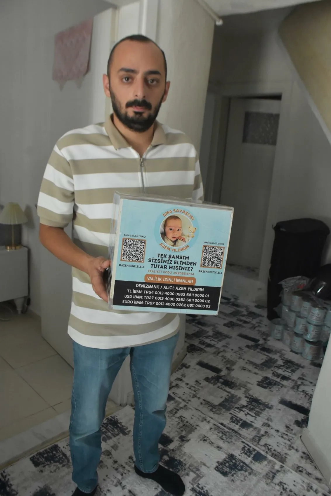 SMA hastası bebeğin kumbarasına dadanan hırsızı anne suçüstü yakalattı
