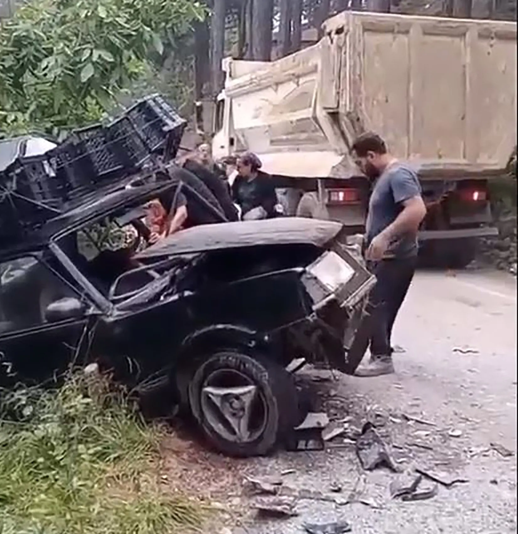 Hatay yayla yolunda kaza sonucu dokuz kişi yaralandı