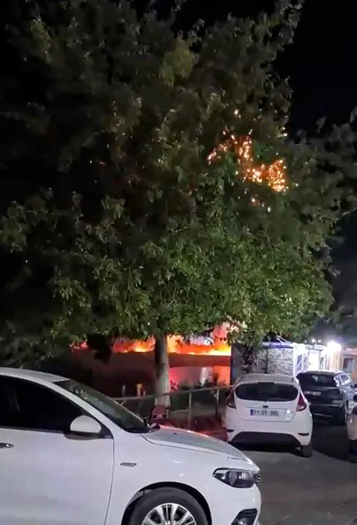 Reyhanlı'da düğün eğlencesi yangına dönüştü