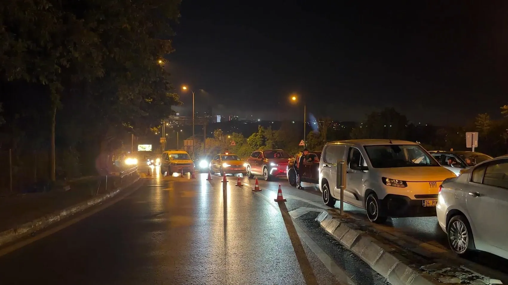 Köprüde çekim molası trafiği etkileyecek