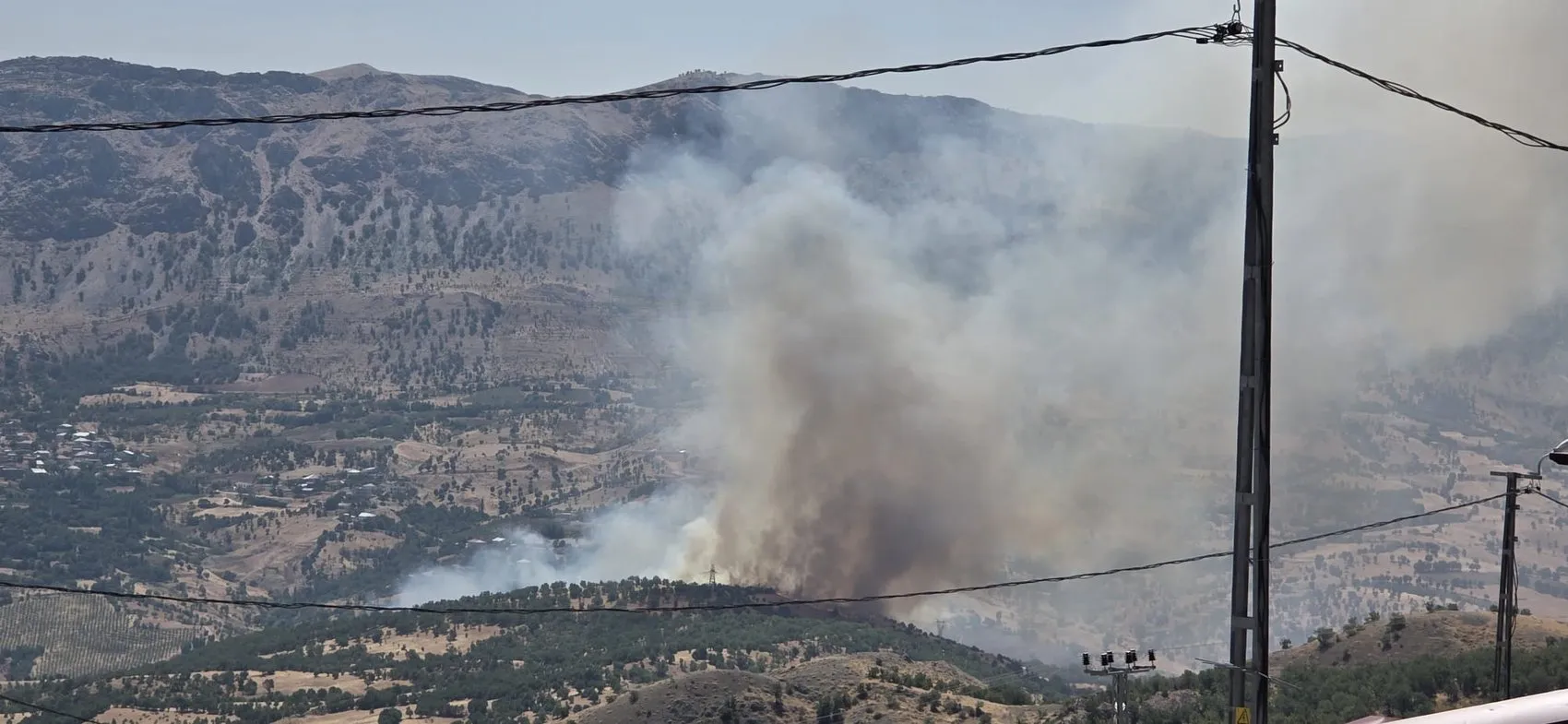 Adıyaman Gerger’de ormanlık alanda yangın paniği