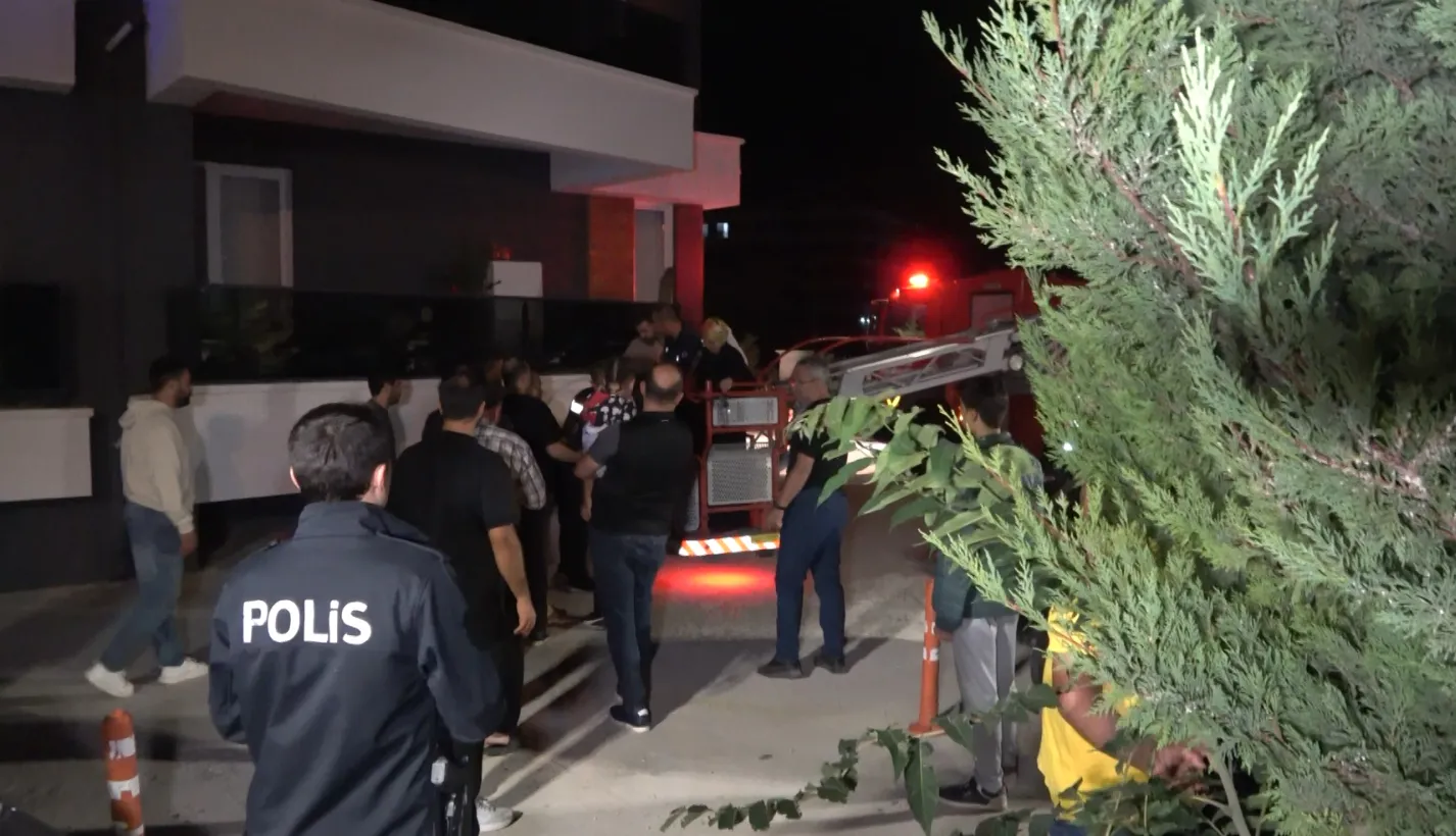 Aksarayda apartman yangını 14 kişiyi hastanelik etti