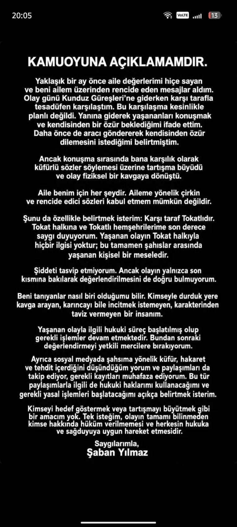 Güreş yolunda kavga Başpehlivan Serhat Elvan akaryakıt istasyonunda darbedildi