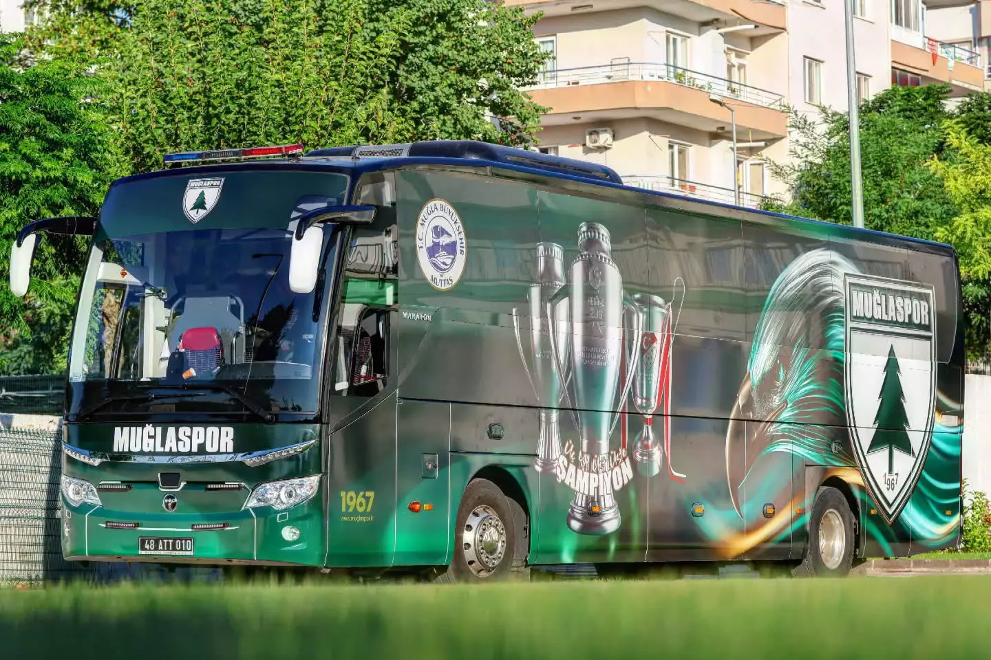 Muğlaspor’un şampiyonluk serisi otobüs tasarımına yansıdı