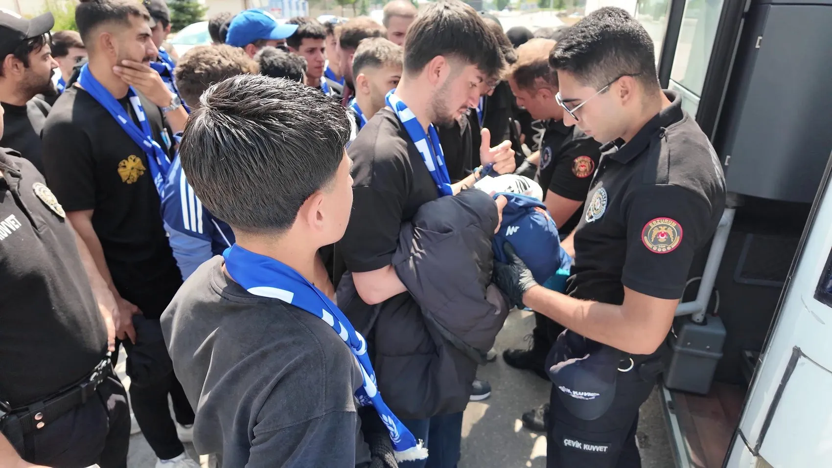 Erzurumspor taraftarı Diyarbakır yolunda