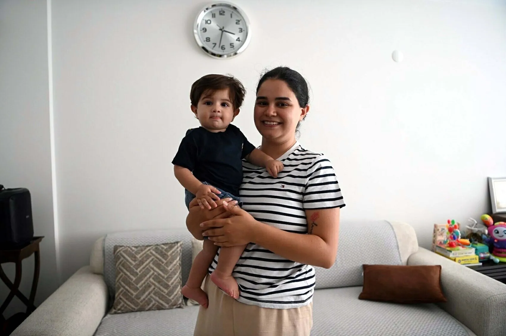 SMA hastası Teoman bebek tedavisini tamamlayıp evine döndü