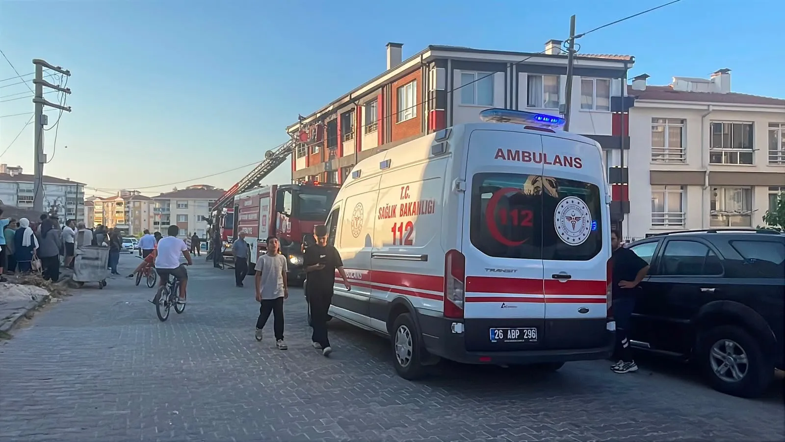 Eskişehir’de gece vakti korkutan ev yangını