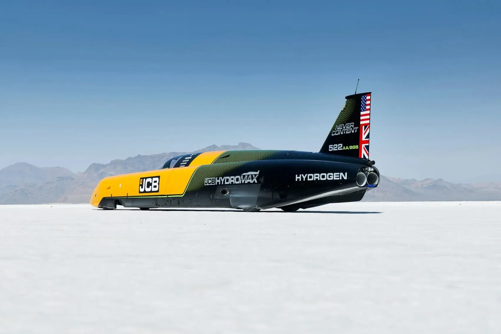 Hidrojenli JCB Hydromax, 654 km/s hızla dünya rekoru kırdı!