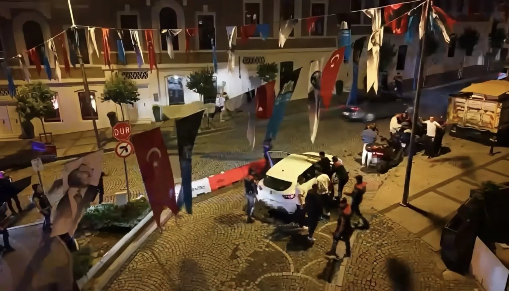 Beşiktaş'ta gece operasyonu: Havadan ve karadan kuş uçurtulmadı