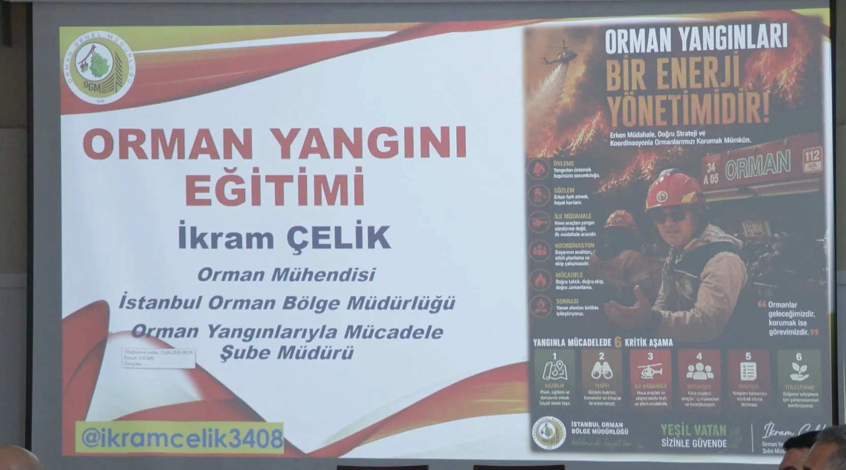 İstanbul’da gazetecilere orman yangını eğitimi Tatbikatta ekipman kullanarak alevlere müdahale ettiler