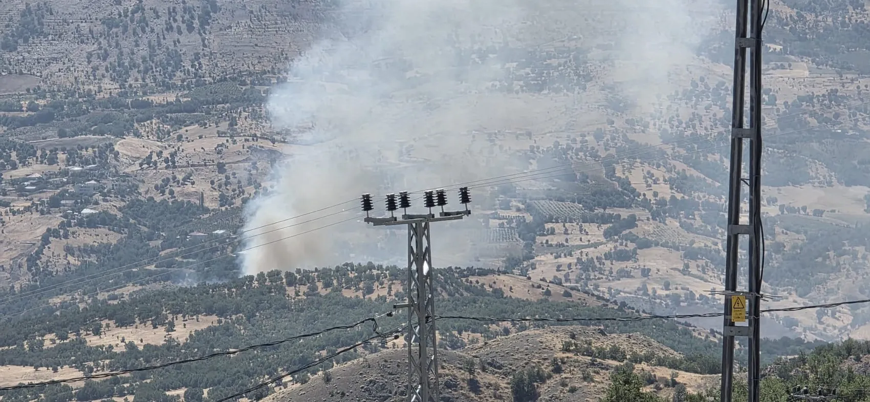 Adıyaman Gerger’de ormanlık alanda yangın paniği