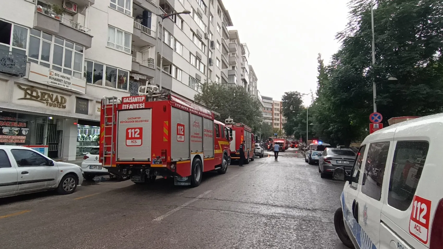 Şahinbey'de sabah mesaisi Restoran alevlere teslim oldu