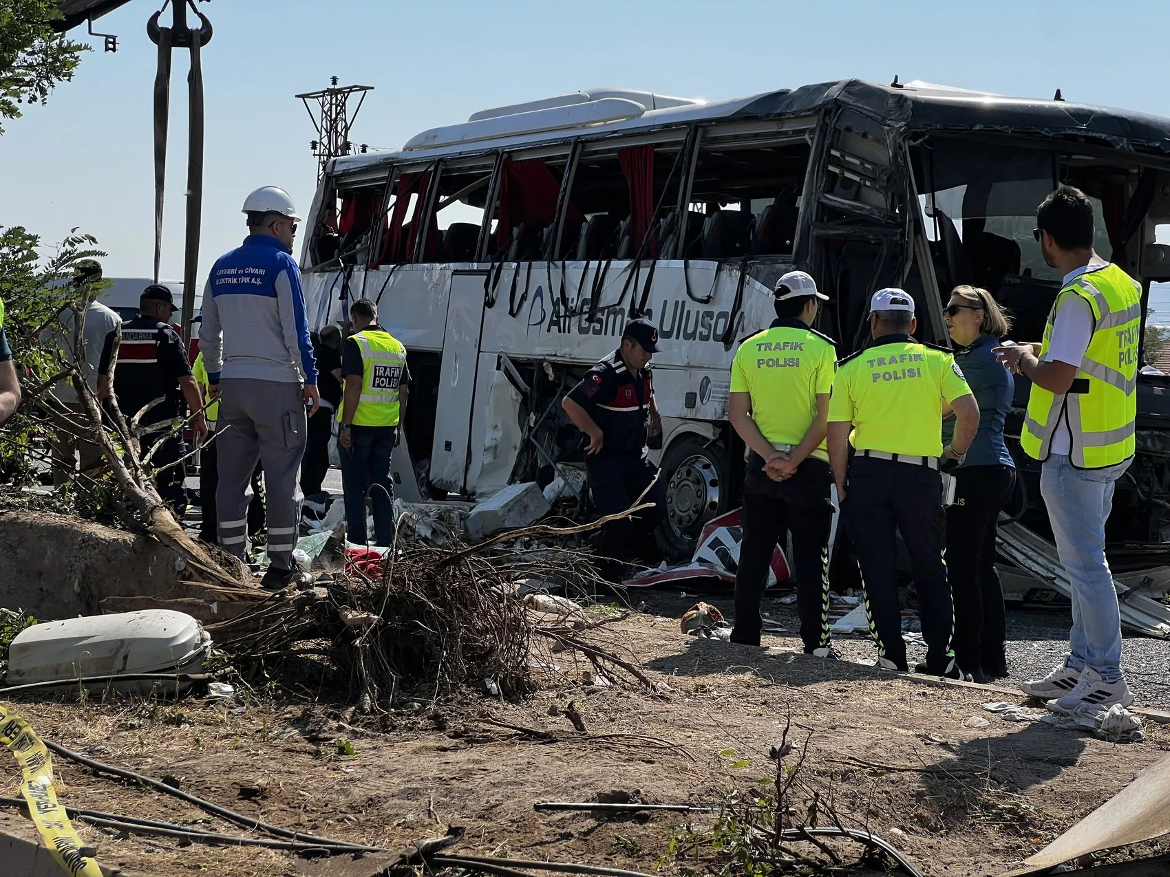 Kayseri yolunda otobüs faciası