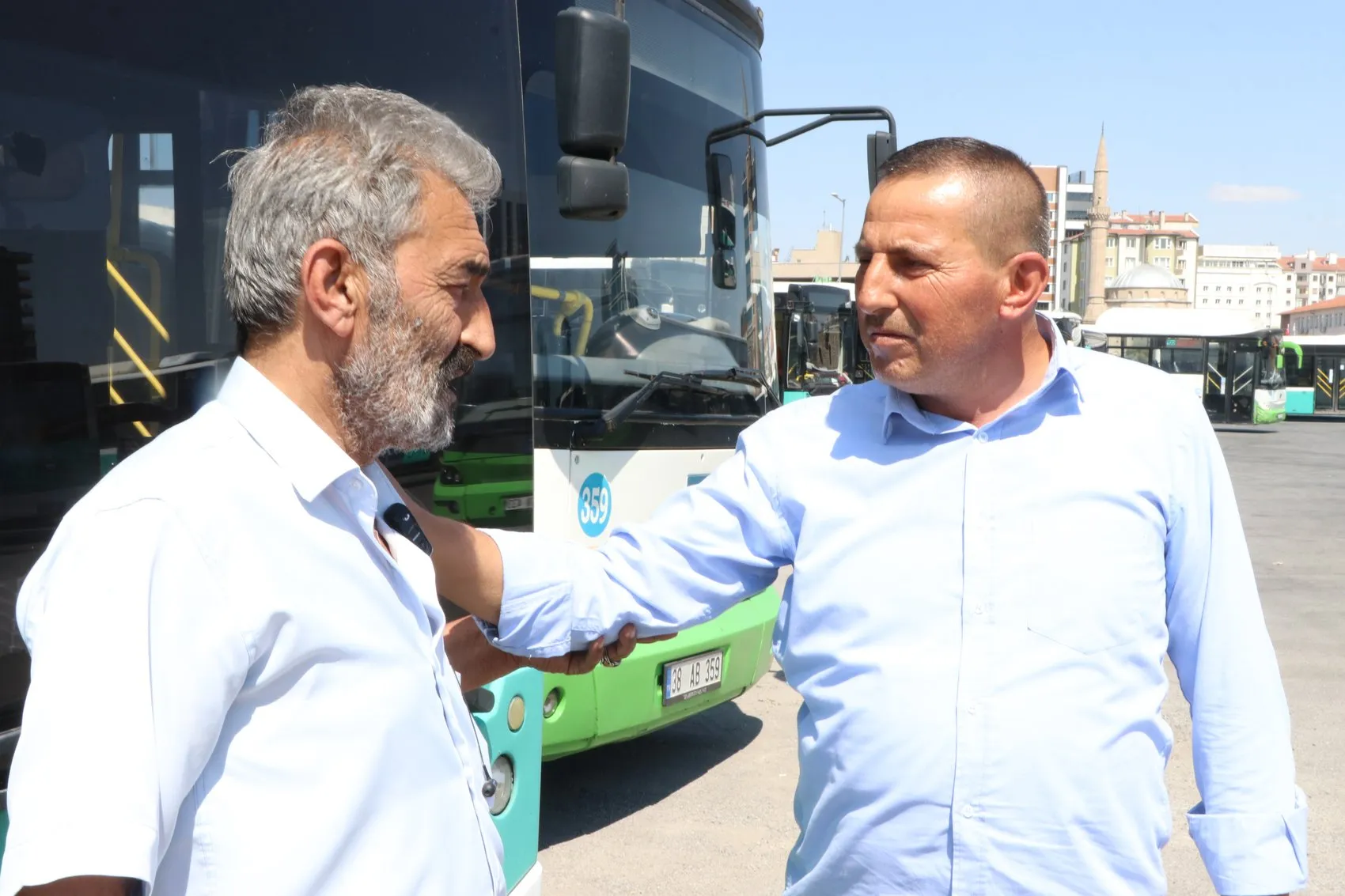 Kayseri'de otobüs şoförlerinden hayat kurtaran iş birliği