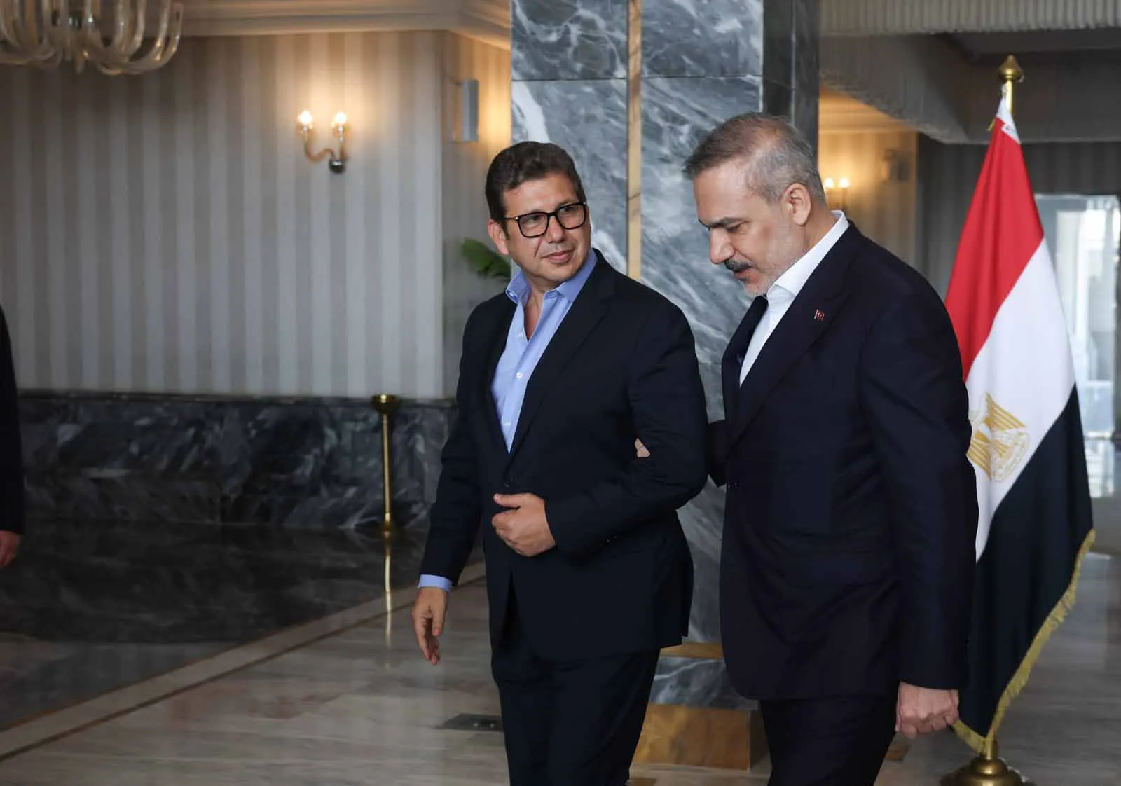 Hakan Fidan Kahire’de Mısır İstihbarat Başkanı ile bir araya geldi
