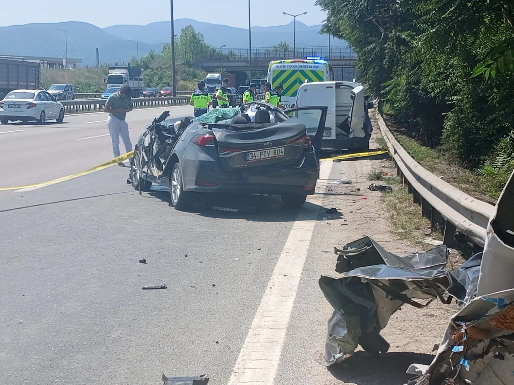 Sakarya'da feci kaza Uzman onbaşı hayatını kaybetti