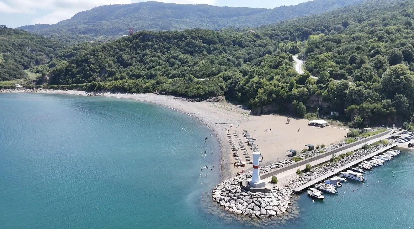 Amasra’nın saklı cenneti Tarlaağzı havadan görüntülendi