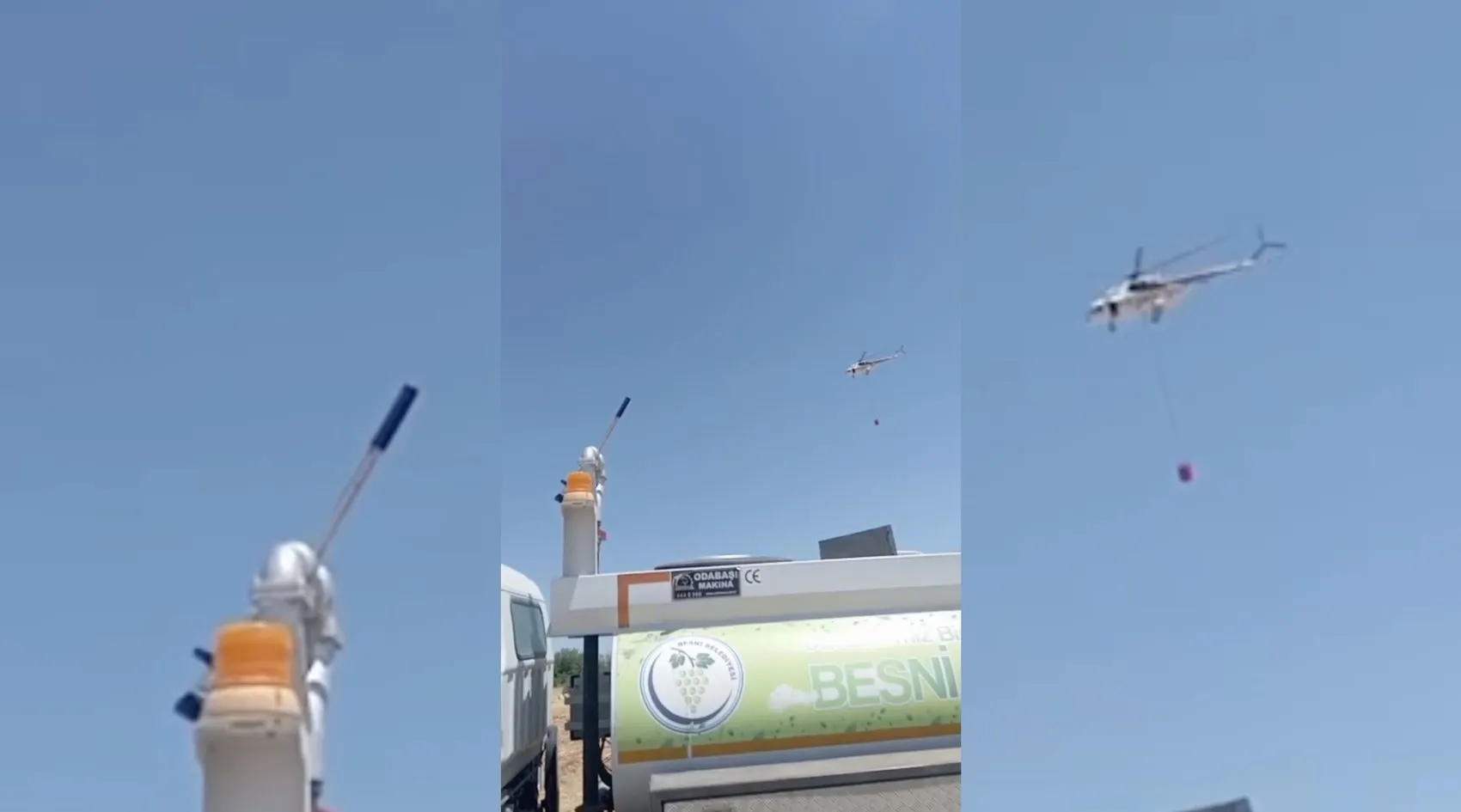 Besni ormanlarında çıkan yangın korkuttu