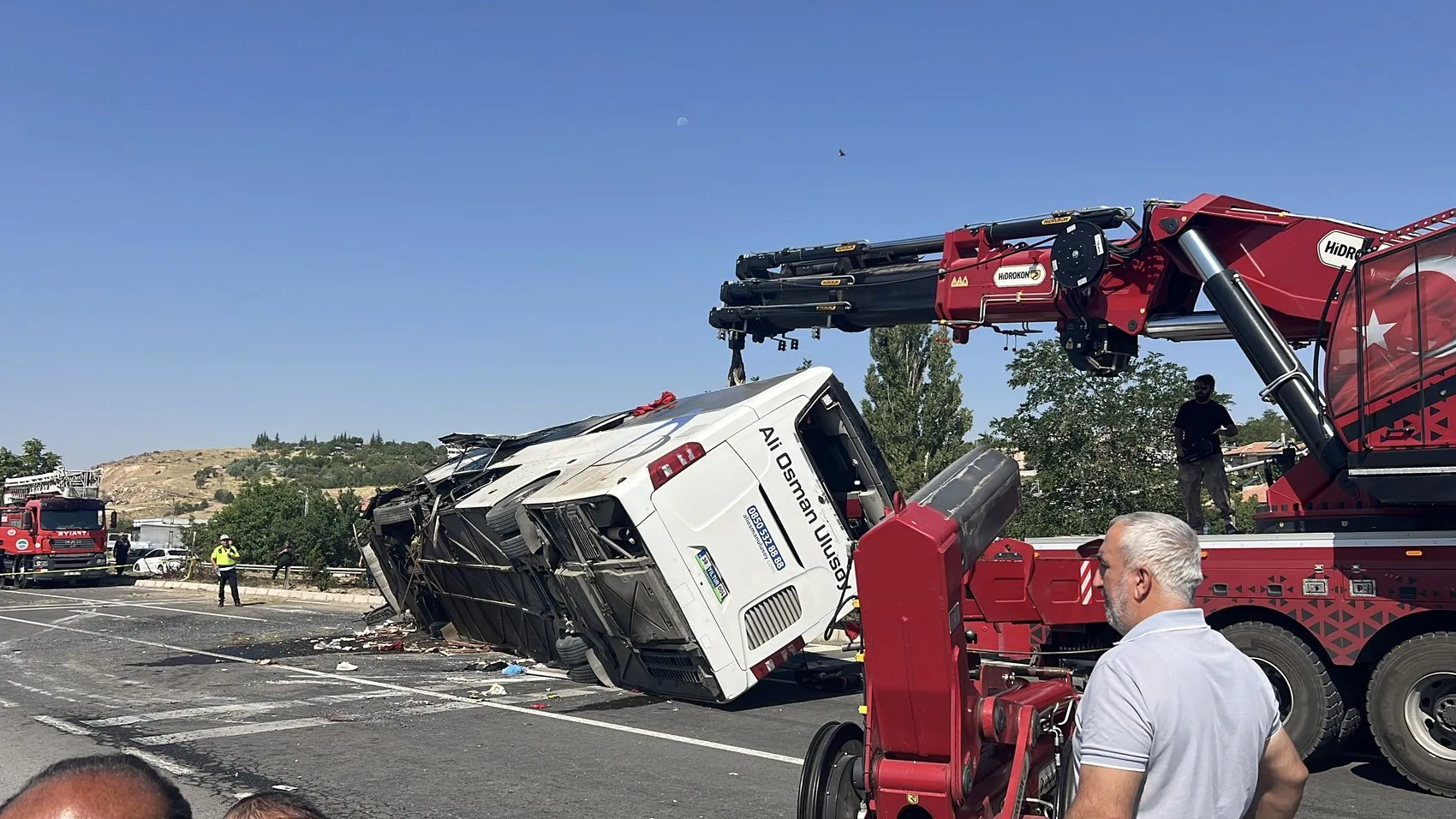 Kayseri yolunda otobüs faciası