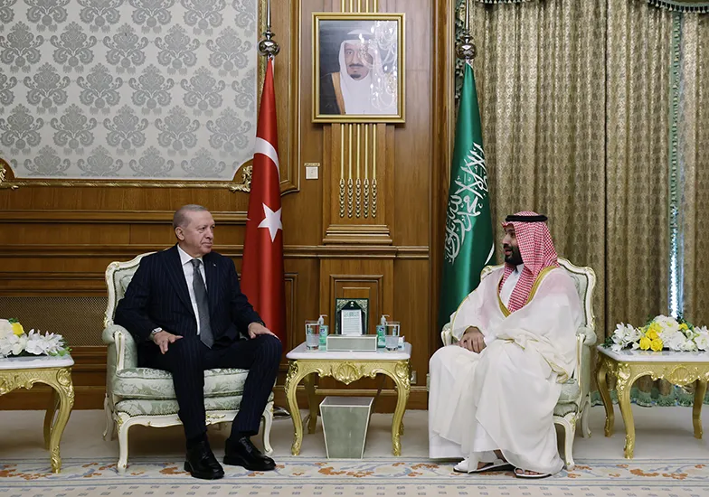 Erdoğan Mekke'de Veliaht Prens Selman ile buluştu