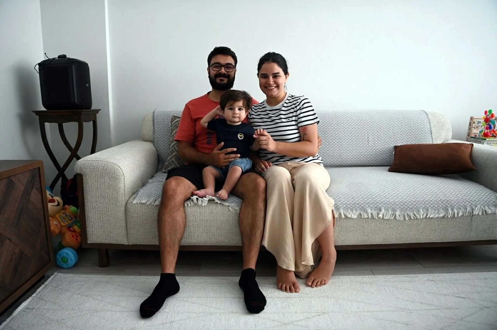 SMA hastası Teoman bebek tedavisini tamamlayıp evine döndü