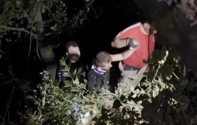 Bursa'da gece yarısı korkunç kaza Otomobil uçuruma yuvarlandı