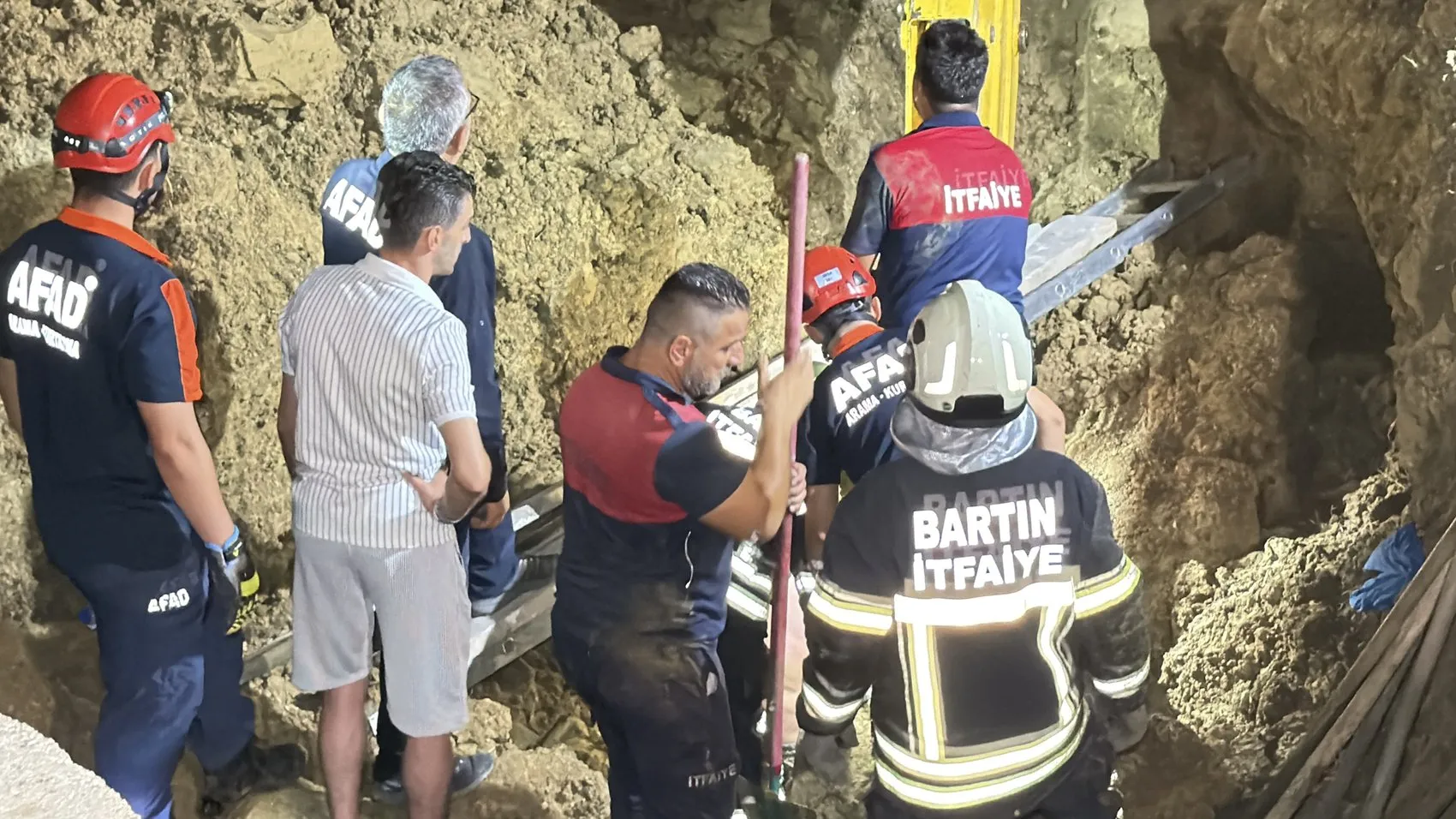 Bartın'da su kuyusunda dehşet dolu iki saat