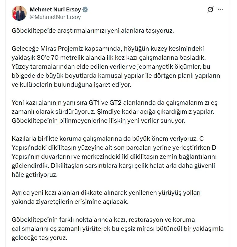 Göbeklitepe’de yeni bir sayfa açılıyor