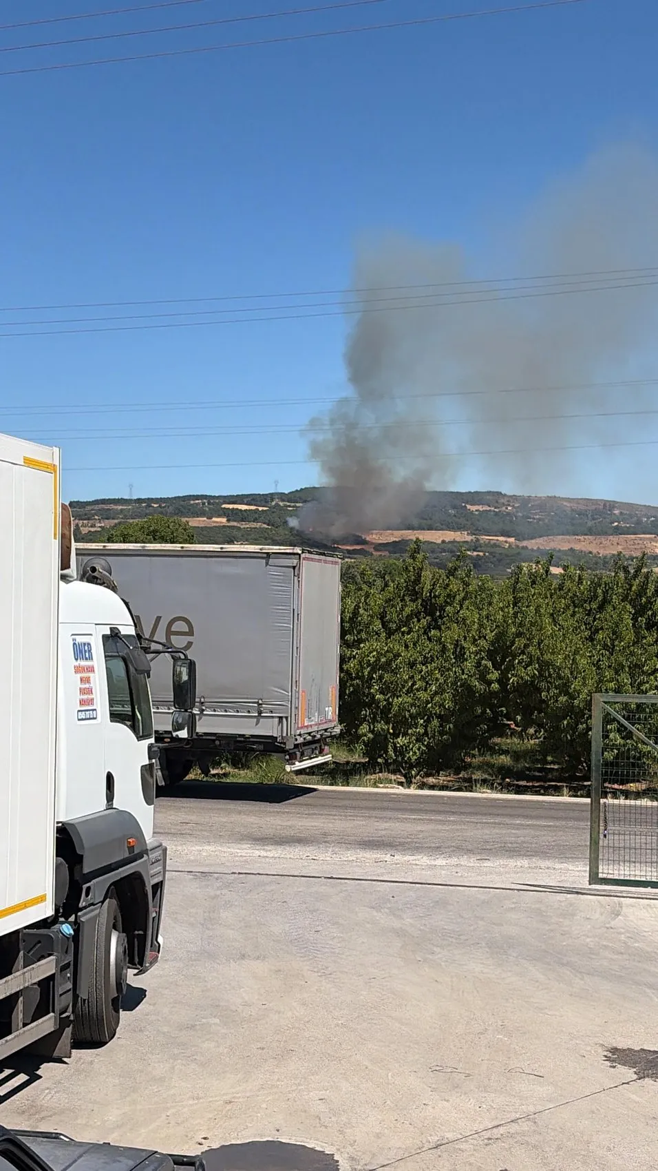 Çanakkale Lapseki’de tarım arazisi alevlere teslim oldu