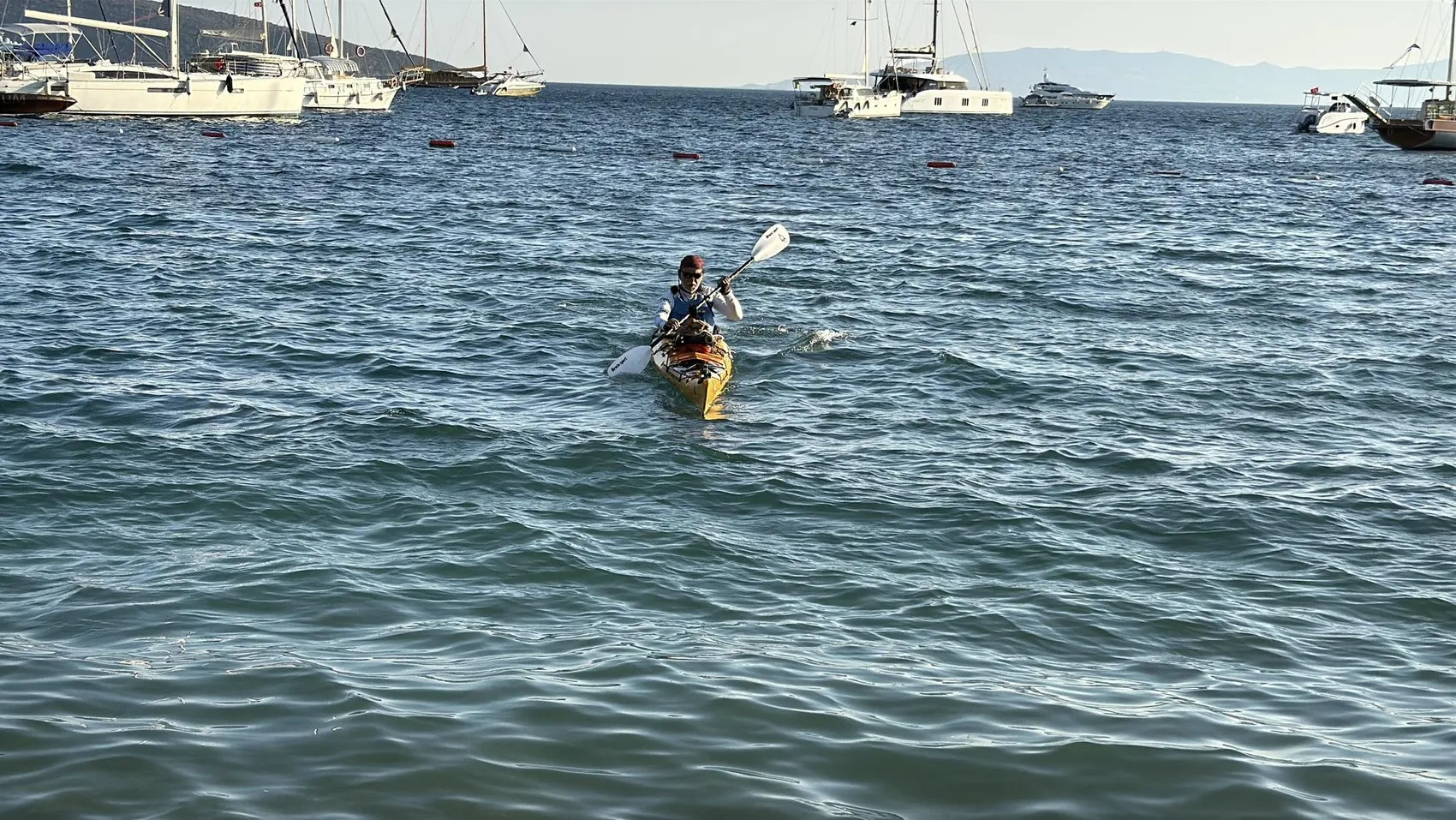 Emekli astsubayın kanoyla Türkiye turu 83 günde Bodrum'a ulaştı