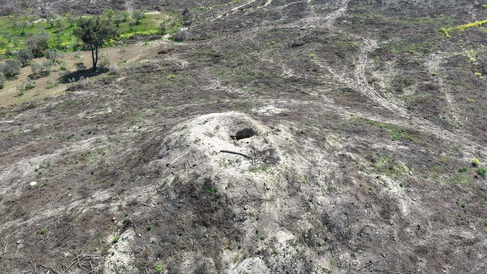 Çanakkale’deki yangın izleri tarihe açılan kapı oldu
