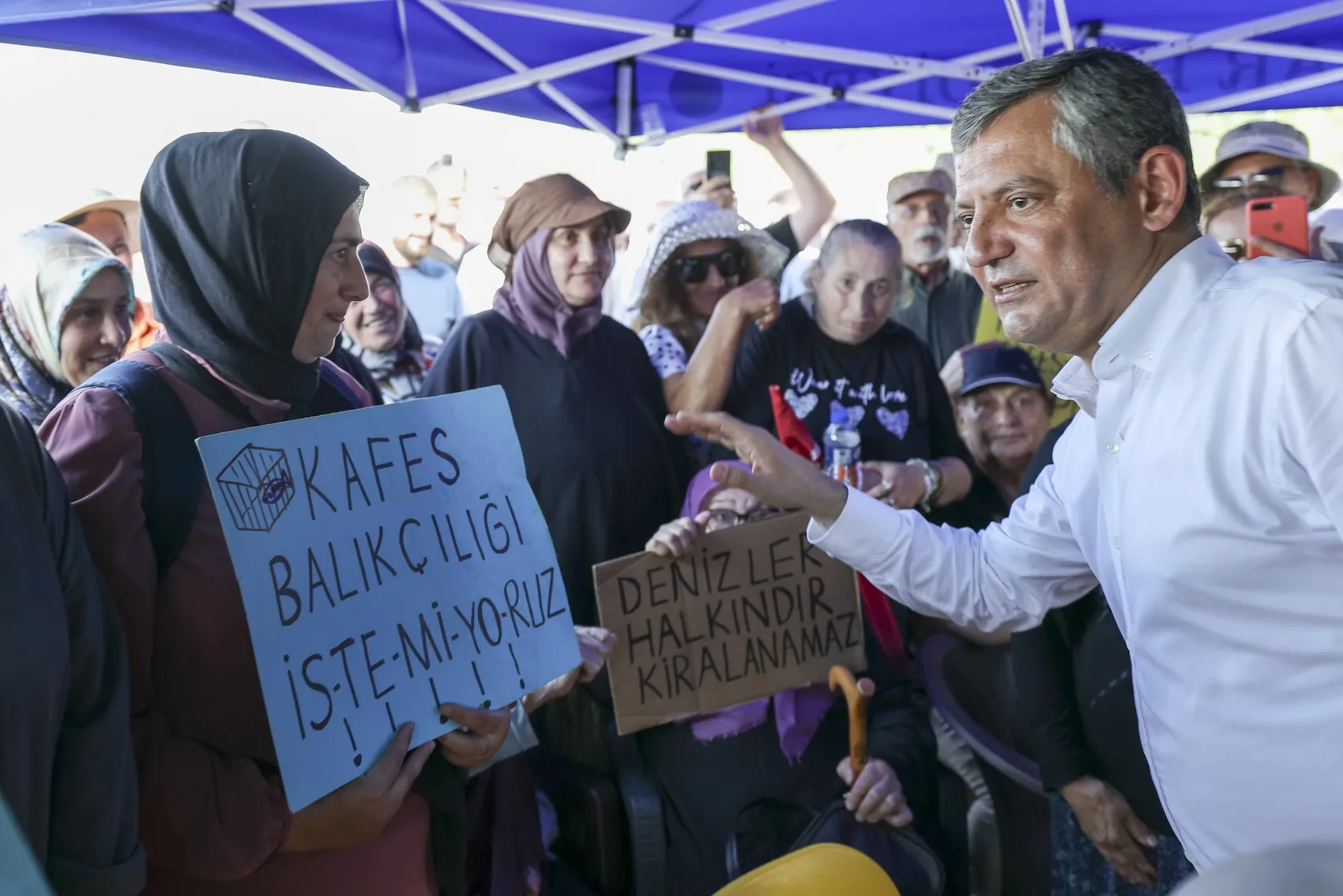 Özgür Özel Rize'de kafes balıkçılığına karşı çıktı