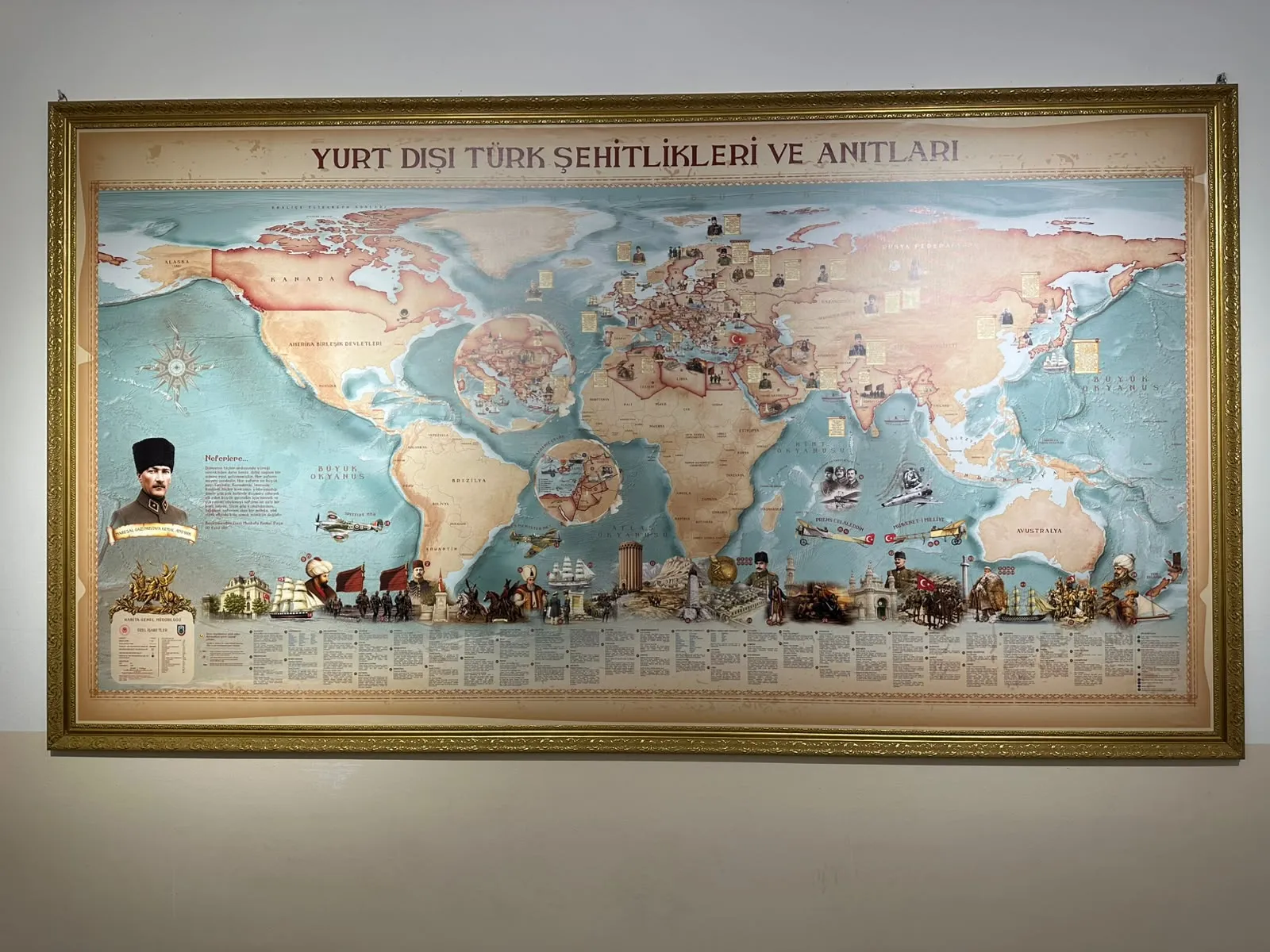 Dünyanın dört bir yanındaki Türk şehitlikleri tek haritada toplandı